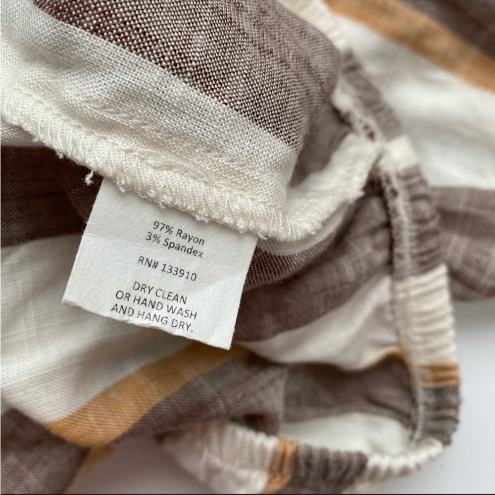 Show Me Your MuMu Striped Crop Top - Brown, Cream, Orange - Picture 6 of 8